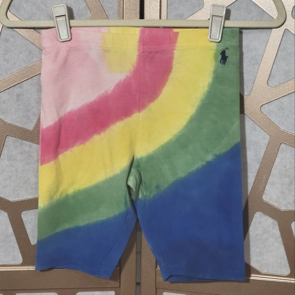 NWT POLO Kids Rainbow Dyed Stretch Shorts
